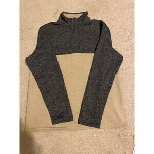 IZOD Sweater Fleece Mens Long Sleeve Quarter-Zip Pullover Sz M